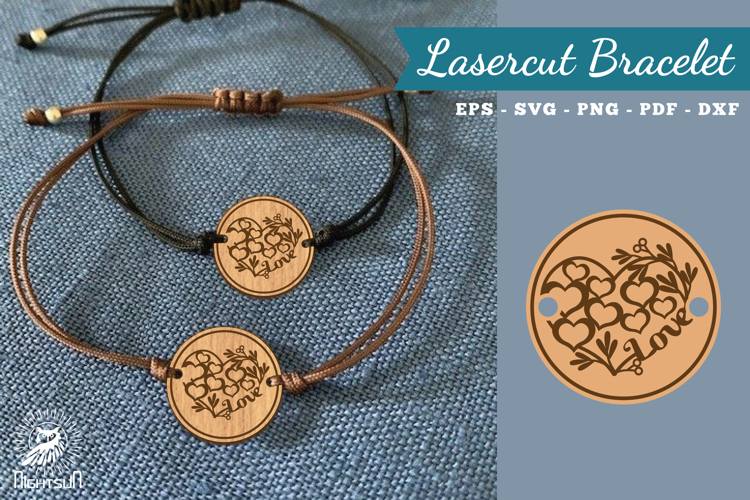 Floral Love Lasercut Bracelet