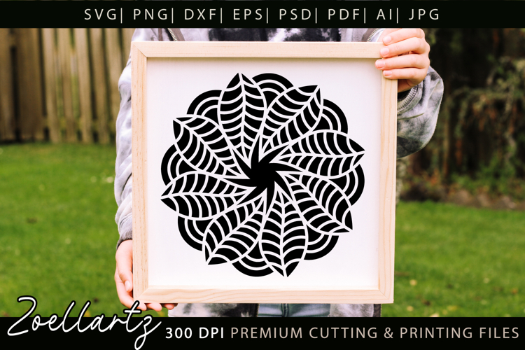 Floral Mandala SVG Cut Files Flower Mandala Illustration