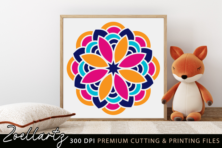 Mandala SVG Cut File Floral Mandalas Illustration Flower SVG