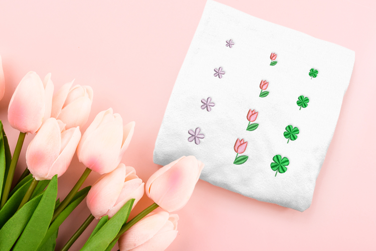 Flowers and Plants Micro Embroidery Trio