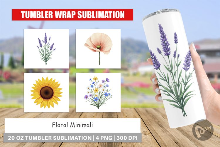 Tumbler Minimalist Florals