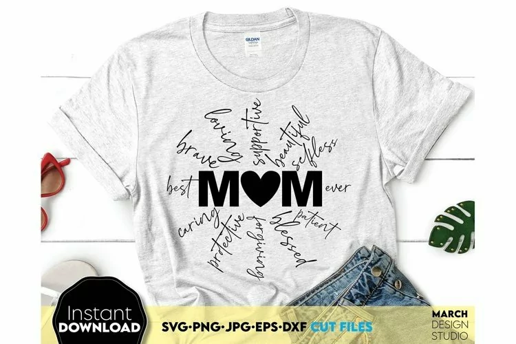 Mom Inspiration Svg - Mom Heart SVG - Mom Day Clipart