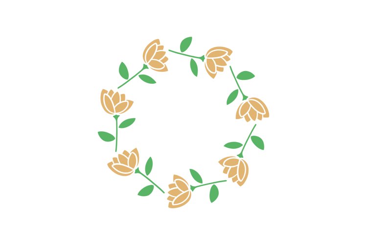 Floral Monogram Frame