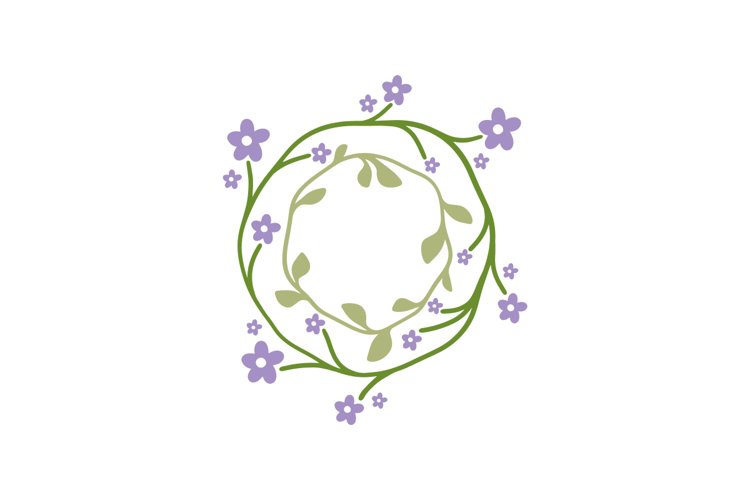 Floral Monogram Frame