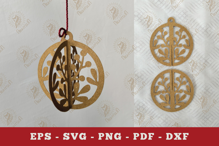 Floral Paper Cut Ornament SVG