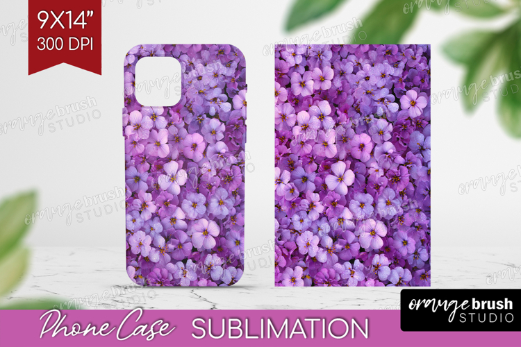 Pastel Floral Phone Case PNG - Flower Field Case PNG