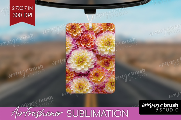 Pastel Floral Air Freshener PNG - Flower Field PNG