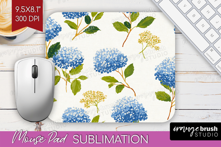 Floral Mouse Pad Sublimation - Spring Flowers Mousepad PNG