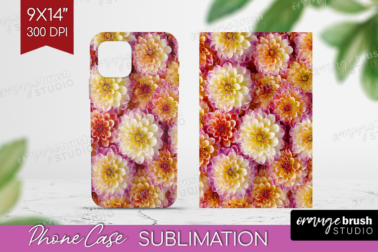Pastel Floral Phone Case PNG - Flower Field Case PNG