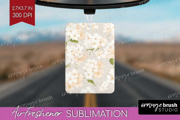 Floral Air Freshener PNG - Spring Flowers PNG Sublimation