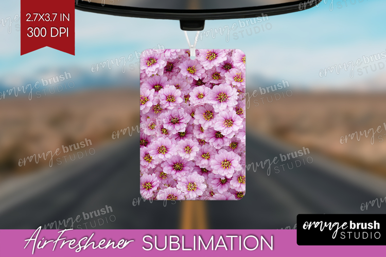 Pastel Floral Air Freshener PNG - Flower Field PNG