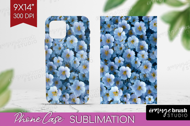 Pastel Floral Phone Case PNG - Flower Field Case PNG