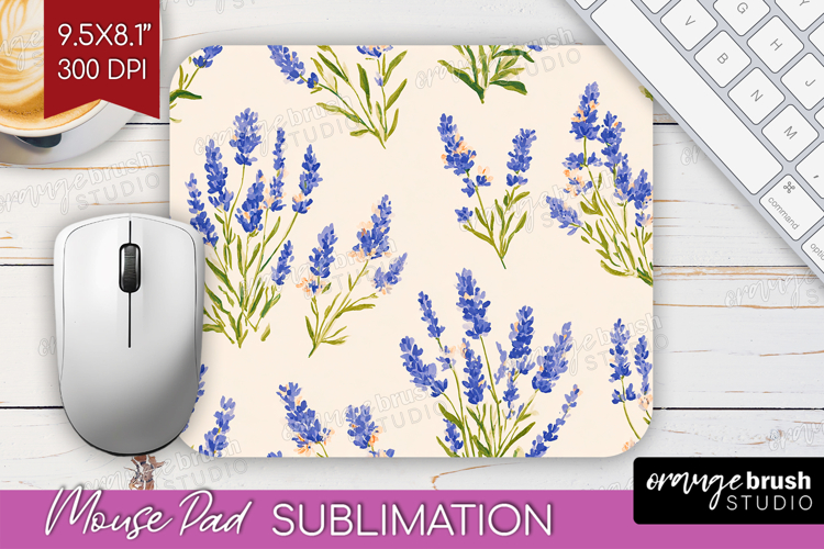 Floral Mouse Pad Sublimation - Spring Flowers Mousepad PNG