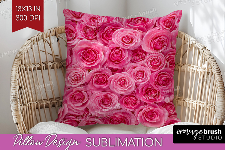 Pastel Floral Pillow Sublimation - Flower Field Pillow Cover