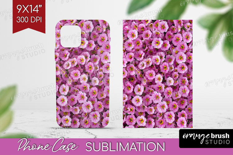 Pastel Floral Phone Case PNG - Flower Field Case PNG