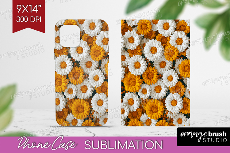 Pastel Floral Phone Case PNG - Flower Field Case PNG
