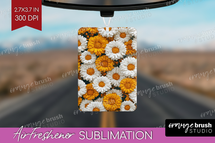 Pastel Floral Air Freshener PNG - Flower Field PNG