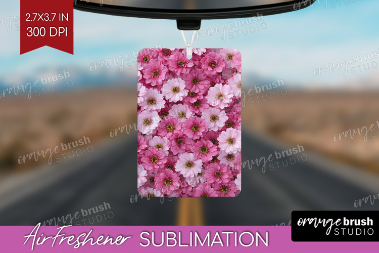 Pastel Floral Air Freshener PNG - Flower Field PNG