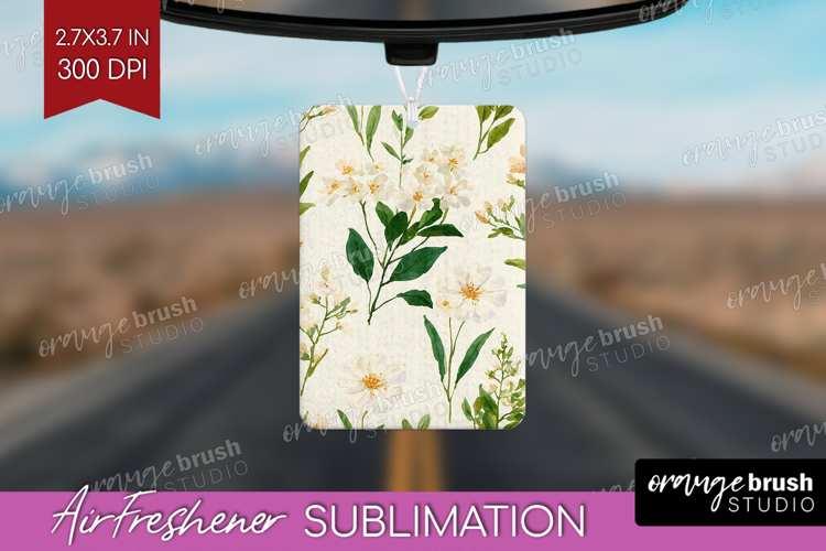 Floral Air Freshener PNG - Spring Flowers PNG Sublimation