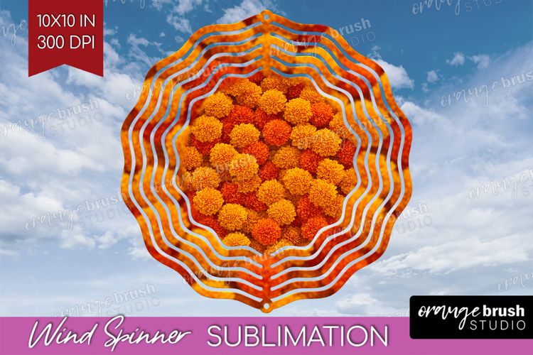 Pastel Floral Wind Spinner Sublimation PNG - Flower Field