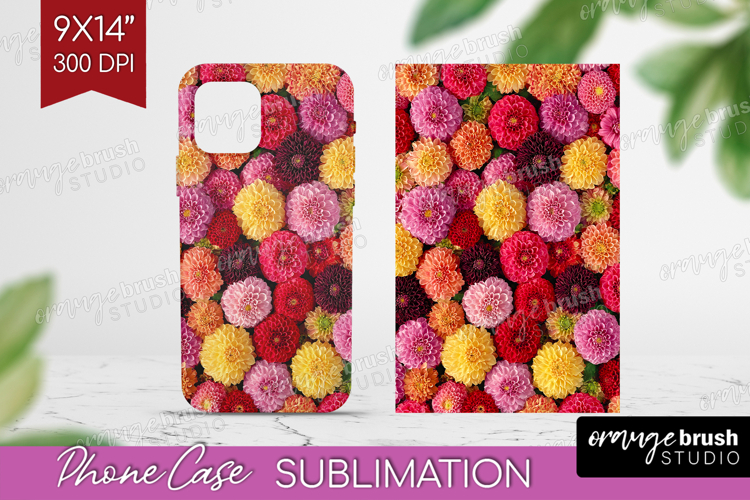 Pastel Floral Phone Case PNG - Flower Field Case PNG