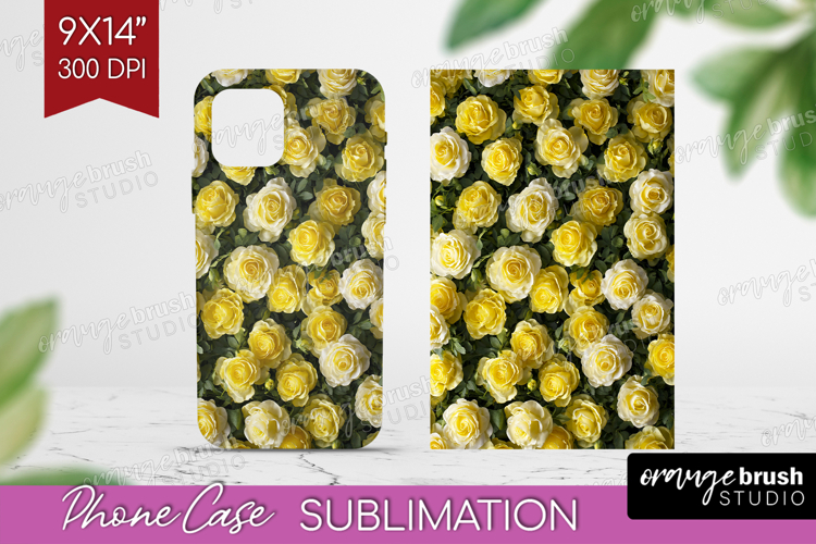 Pastel Floral Phone Case PNG - Flower Field Case PNG
