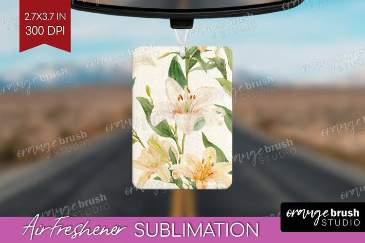 Floral Air Freshener PNG - Spring Flowers PNG Sublimation