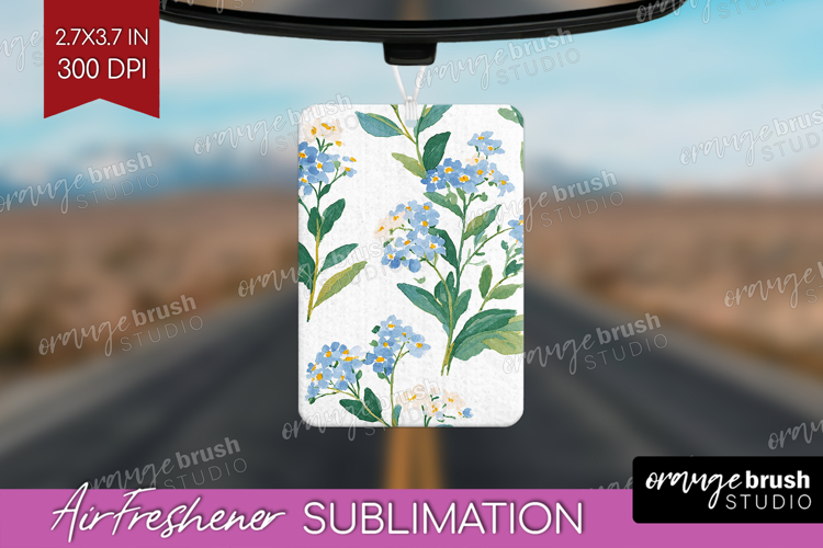 Floral Air Freshener PNG - Spring Flowers PNG Sublimation