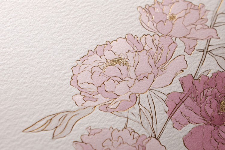 White & Beige Watercolor Botanical Floral Background