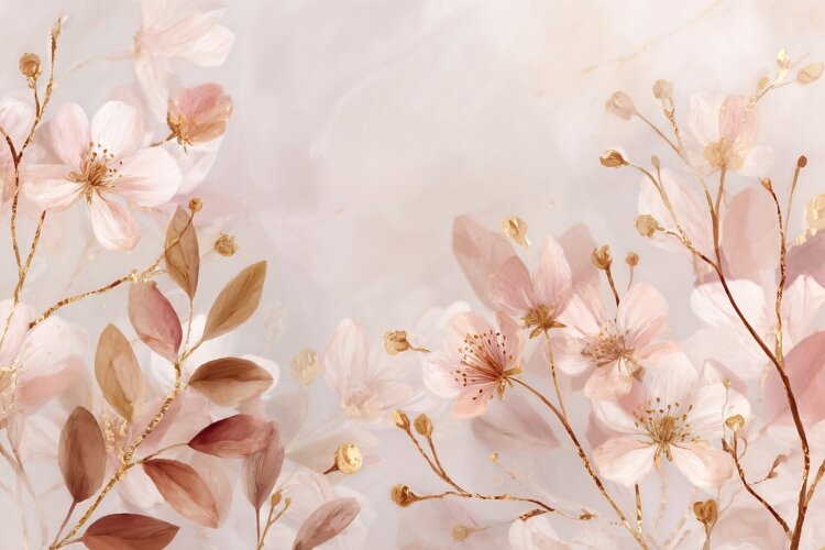 Soft Pink Peony Floral Wedding Pattern example image 1