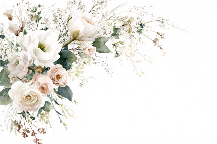 Pink Peony & Orchid Floral Wallpaper Pattern