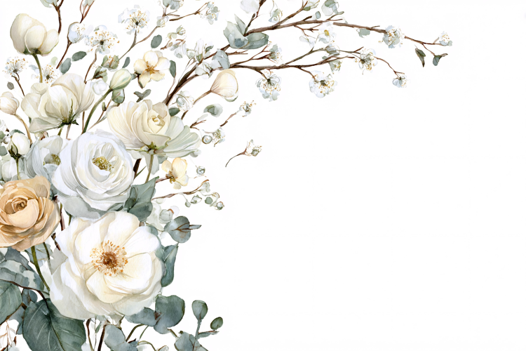 Pink Peony Floral Pattern with Gold Leaves