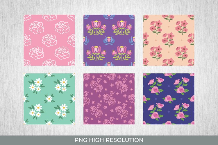 Floral Pattern Paper Packs example image 1