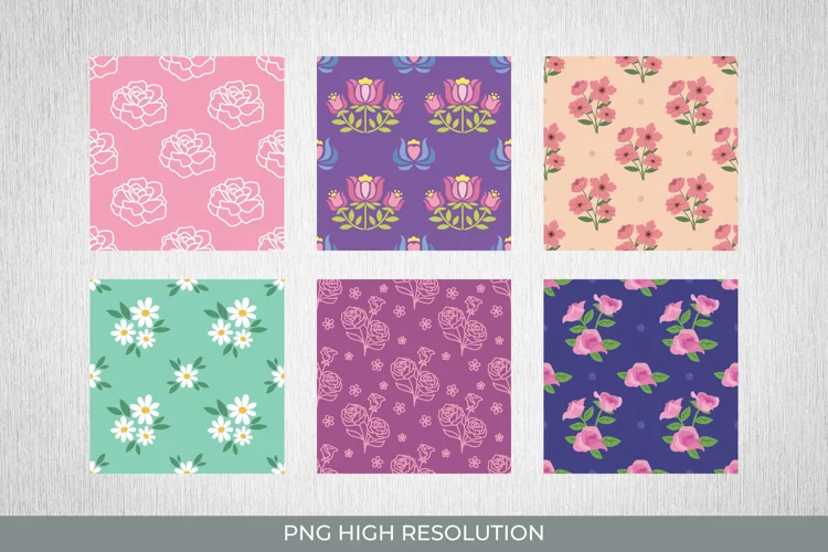 Floral Pattern Paper Packs