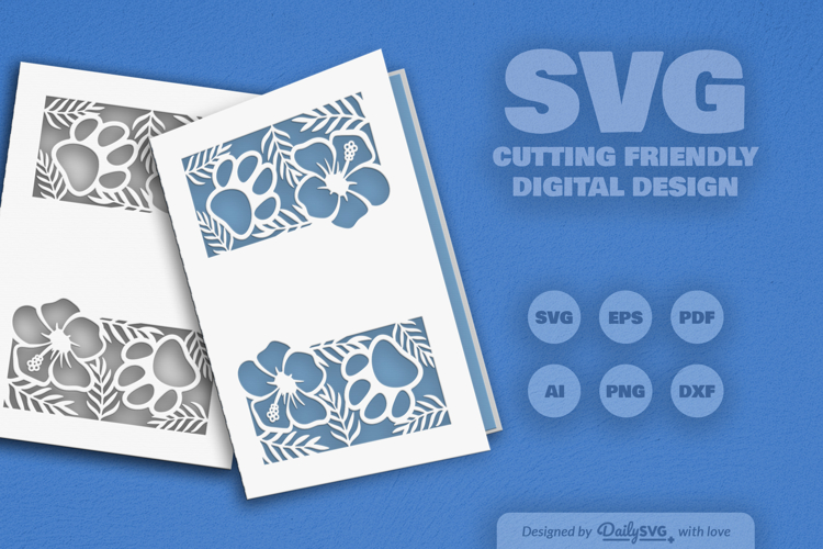Floral Paw Print Svg Image 23