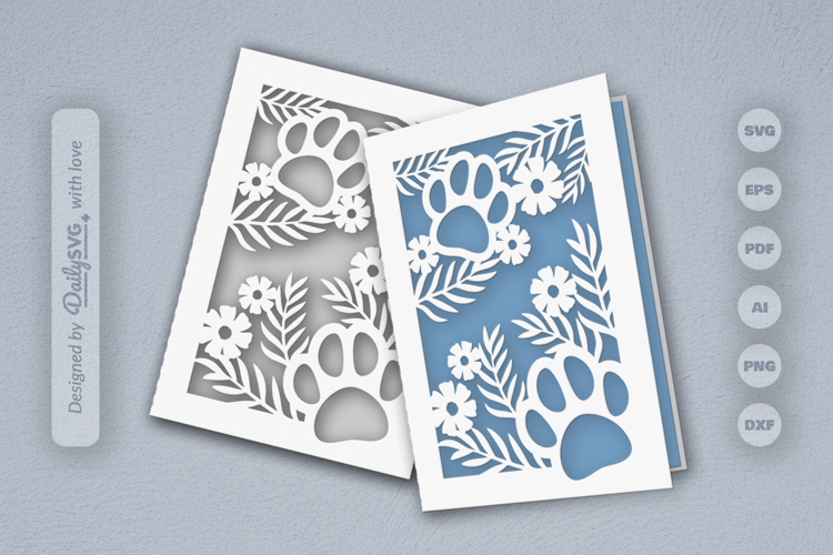 Floral Paw Print Svg Image 7