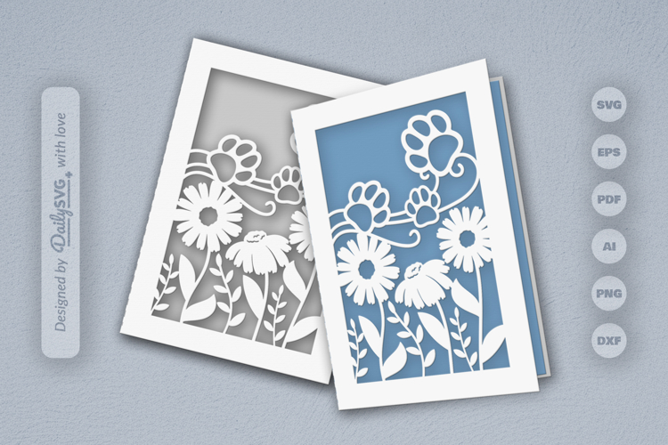 Floral Paw Print Svg Image 5