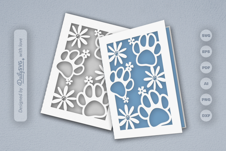 Floral Paw Print Svg Image 4