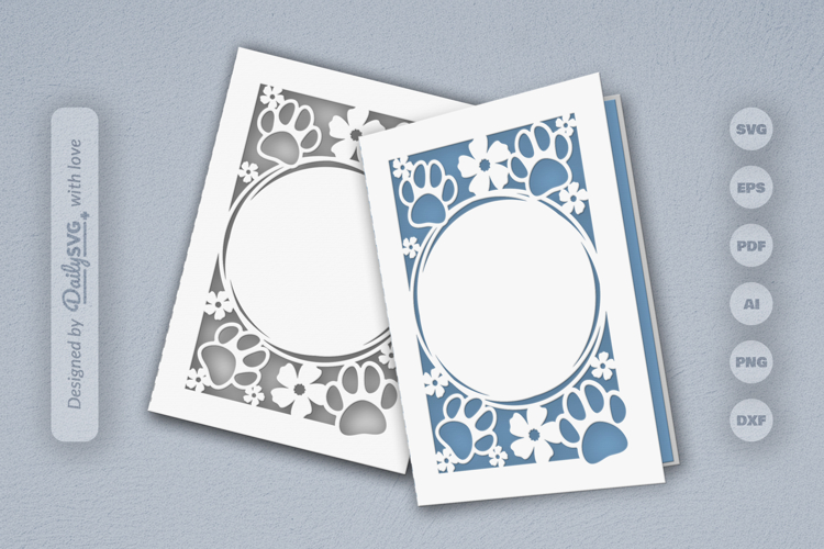 Floral Paw Print Svg Image 24