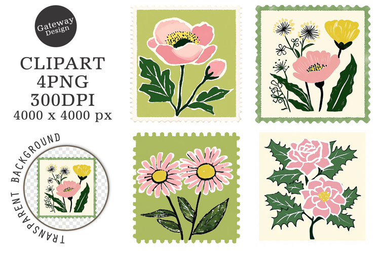 Postage Stamp Clipart Image 20