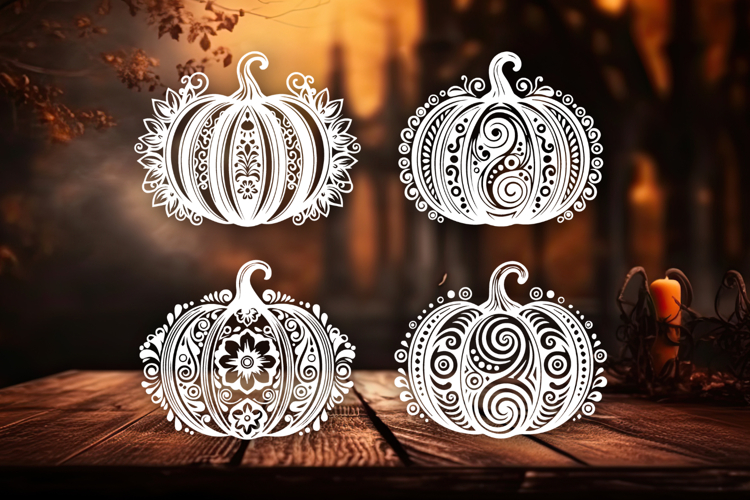 Halloween Floral Pumpkins