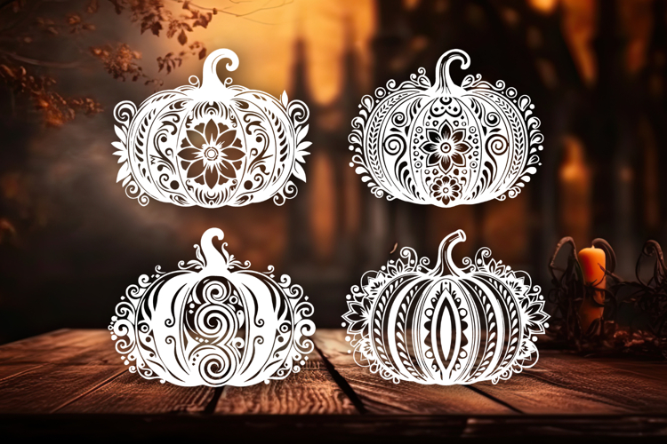 Floral Pumpkins SVG Collection