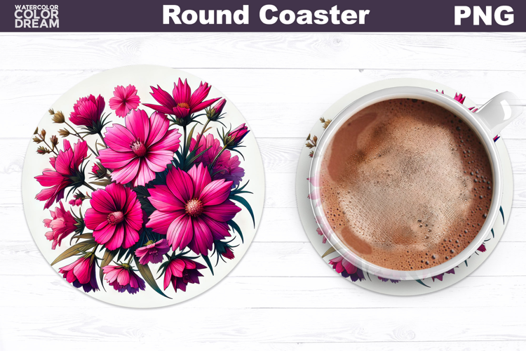 Wildflowers Round Coaster | Floral Coaster