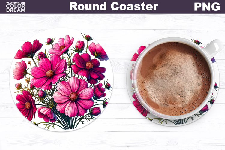 Wildflowers Round Coaster | Floral Coaster