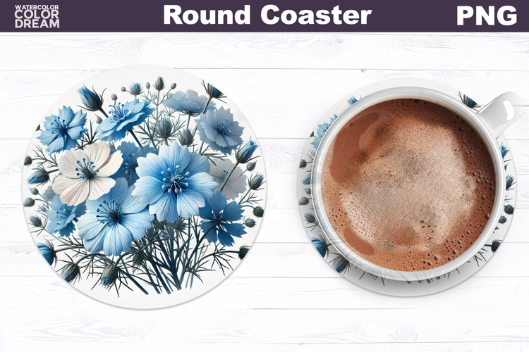 Wildflowers Round Coaster | Floral Coaster