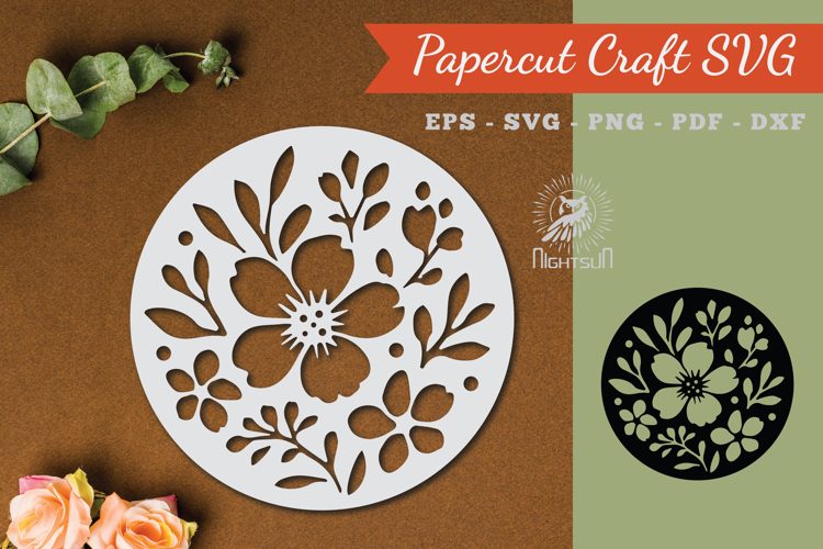 Paper Flowers Svg Image 21