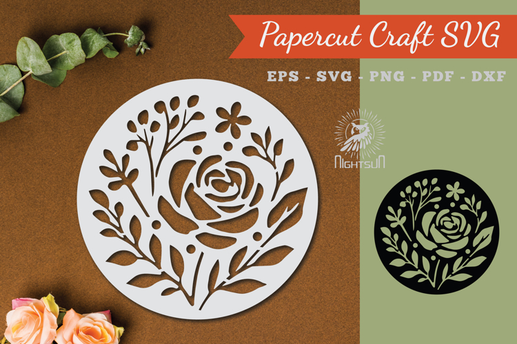 Paper Flowers Svg Image 20