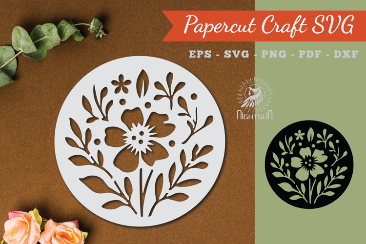 Paper Flowers Svg Image 17