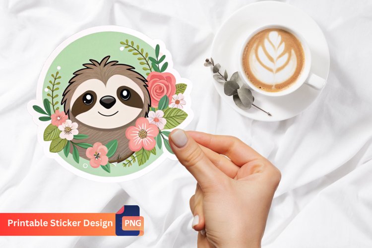 Cute Sloth Clipart Image 2