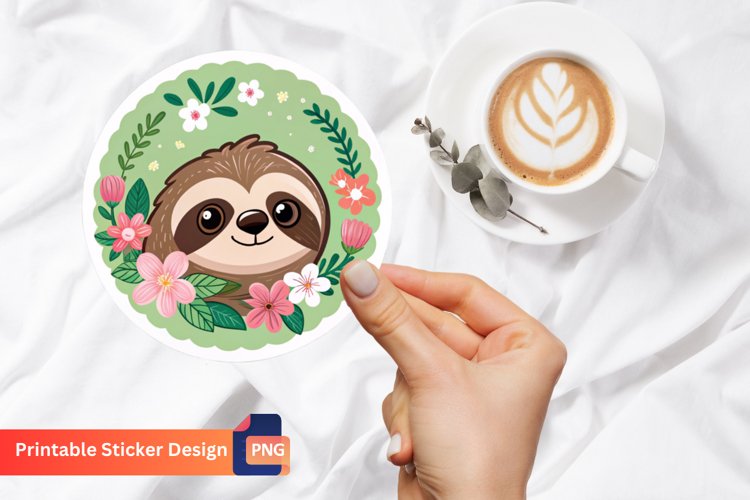 Cute Sloth Clipart Image 3